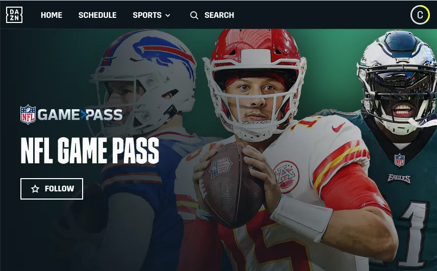 NFL Gamepass on DAZN screenshot